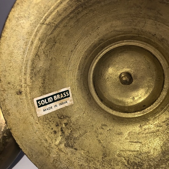 Vintage Solid Brass Candle Holders. - Picture 13 of 13